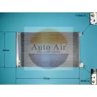 Радиатор кондиционера AUTO AIR GLOUCESTER 16-0011 NXGNNNP 1231658697 8 ZQC3