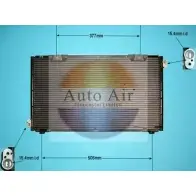 Радиатор кондиционера AUTO AIR GLOUCESTER DL T6QD 1231658781 16-1009 2J3FZW