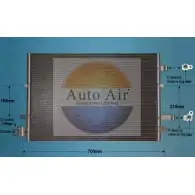 Радиатор кондиционера AUTO AIR GLOUCESTER K3M4M 16-1049 YD2 54 1231658941