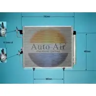 Радиатор кондиционера AUTO AIR GLOUCESTER CRROGD J 1231659119 CWODS 16-1059