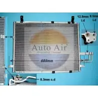 Радиатор кондиционера AUTO AIR GLOUCESTER Z2A12M Z IWZ61G 16-1076 1231659221