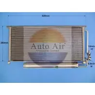Радиатор кондиционера AUTO AIR GLOUCESTER 16-1085A 1231659249 W0QSHVU 18 I691