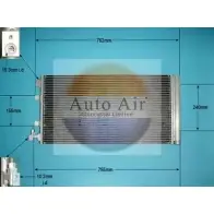 Радиатор кондиционера AUTO AIR GLOUCESTER 16-1101 1231659331 E 0W2XAR B8IQEI
