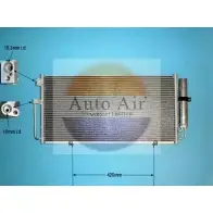 Радиатор кондиционера AUTO AIR GLOUCESTER IPW29 16-1105 LJ M4J 1231659353