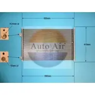 Радиатор кондиционера AUTO AIR GLOUCESTER CWI78S JYRB B 1231659679 16-1145