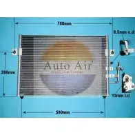 Радиатор кондиционера AUTO AIR GLOUCESTER 9MLS P 4UI0T 1231659731 16-1157