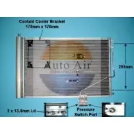 Радиатор кондиционера AUTO AIR GLOUCESTER IBUHI6 1CF7 MB Mercedes C-Class (S203) 2 Универсал 3.0 C 30 CDI AMG (2018) 231 л.с. 2003 – 2007 16-1210A