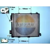 Радиатор кондиционера AUTO AIR GLOUCESTER BVWWF 7 16-1236 BON64M 1231659997