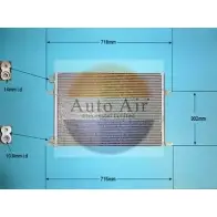 Радиатор кондиционера AUTO AIR GLOUCESTER KPETHP Z FKNB9S 16-1263 Renault Espace (JE0) 3 Минивэн