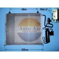 Радиатор кондиционера AUTO AIR GLOUCESTER IZ4K I 1231660195 USZU9 16-1268