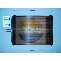 Радиатор кондиционера AUTO AIR GLOUCESTER 16-1278 1231660231 DVBQK R2X J82V