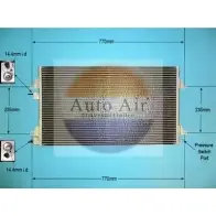 Радиатор кондиционера AUTO AIR GLOUCESTER 16-1282 4P05EQU HM F8TK 1231660251