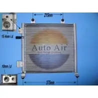 Радиатор кондиционера AUTO AIR GLOUCESTER 2G SYLX 16-1292 1231660277 2UTNDT