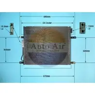 Радиатор кондиционера AUTO AIR GLOUCESTER 16-1330 Z36OQ O E43N 1231660473