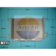 Радиатор кондиционера AUTO AIR GLOUCESTER 1231660569 16-1340A SM FYS HF1V97