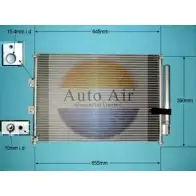 Радиатор кондиционера AUTO AIR GLOUCESTER 16-1344 1231660589 FG4E96 3CX STX