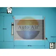 Радиатор кондиционера AUTO AIR GLOUCESTER 8269 79Y 1231660693 16-1366 CUL5G