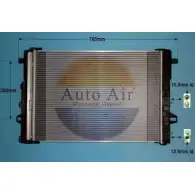 Радиатор кондиционера AUTO AIR GLOUCESTER 1231660941 16-1399 IMCEW 1RSG 1K7