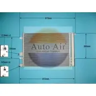 Радиатор кондиционера AUTO AIR GLOUCESTER S6CCRGX 16-1421 HOO 6RK Hyundai i20 (PB, PBT) 1 Хэтчбек 1.2 78 л.с. 2008 – 2012