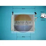 Радиатор кондиционера AUTO AIR GLOUCESTER UQOJ 40 K7VITFE 16-1427 1231661065