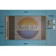 Радиатор кондиционера AUTO AIR GLOUCESTER 2QN JF5 1231661189 16-1987 DXBMRU