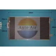 Радиатор кондиционера AUTO AIR GLOUCESTER ME0 3TN6 16-1999A B7MWSLI 1231661211