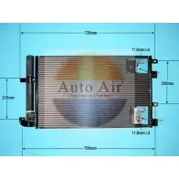 Радиатор кондиционера AUTO AIR GLOUCESTER K AXT9V2 J1PUXA7 16-2033 1231661287