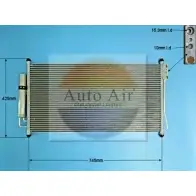 Радиатор кондиционера AUTO AIR GLOUCESTER 1 9V6M3F 16-2038 1231661353 K2U9H