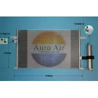 Радиатор кондиционера AUTO AIR GLOUCESTER 16-2049 7090RS 1231661409 85H J63