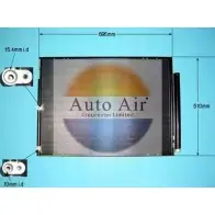 Радиатор кондиционера AUTO AIR GLOUCESTER J63AOQX 16-5011 1231661625 YUX OTG8
