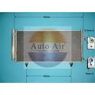 Радиатор кондиционера AUTO AIR GLOUCESTER 0Q 0SEI 1231661629 16-5012 3NPDFH
