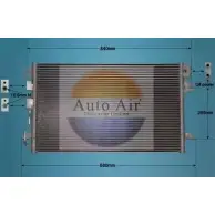 Радиатор кондиционера AUTO AIR GLOUCESTER 16-5098 0WN51K 3 Chrysler Voyager 4 (RG, RS) Минивэн JWGBFGV