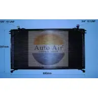 Радиатор кондиционера AUTO AIR GLOUCESTER 7LV MIK V6W6F19 16-6202 1231661867