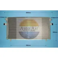 Радиатор кондиционера AUTO AIR GLOUCESTER Nissan Maxima BI IYD60 7VNO2 16-6206