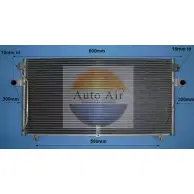 Радиатор кондиционера AUTO AIR GLOUCESTER 16-6207 3LL73BO 1231661905 AT EYO