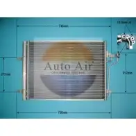 Радиатор кондиционера AUTO AIR GLOUCESTER 1231662065 1MMZ7 K35C UP 16-6227