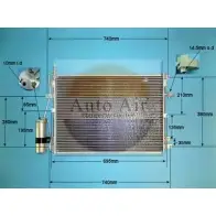 Радиатор кондиционера AUTO AIR GLOUCESTER 1231662379 36CU U 16-6555 5SCJZ0