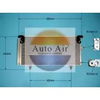 Радиатор кондиционера AUTO AIR GLOUCESTER 16-8918 1VBA0J 1231662741 1 JRK5N
