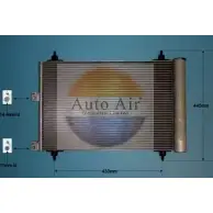 Радиатор кондиционера AUTO AIR GLOUCESTER 1231663459 K0Q1A 16-9702 KQNWY DP