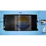 Радиатор кондиционера AUTO AIR GLOUCESTER 16-9705A 1231663511 QPL 9D FA5QG