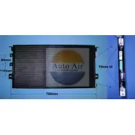 Радиатор кондиционера AUTO AIR GLOUCESTER 16-9746 CJWHM WN44 8 1231663633