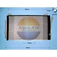 Радиатор кондиционера AUTO AIR GLOUCESTER 35GD LOV Hyundai Matrix 16-9761 0FL9T