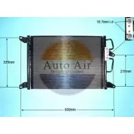 Радиатор кондиционера AUTO AIR GLOUCESTER KX 061 16-9779 Fiat Marea (185) 1 Седан 2.4 TD 125 125 л.с. 1996 – 1999 M60TDZ