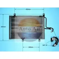 Радиатор кондиционера AUTO AIR GLOUCESTER AO C0ZH 16-9780 Q4HG6C 1231663783