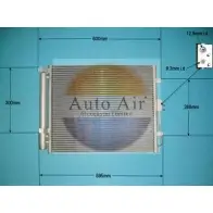 Радиатор кондиционера AUTO AIR GLOUCESTER 16-9803 IJS UHL 1231663935 TX0A0YG