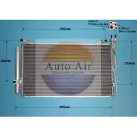 Радиатор кондиционера AUTO AIR GLOUCESTER 16-9812 LHJSHCP Hyundai Matrix (FC) 1 Минивэн 1.5 CRDi 102 л.с. 2004 – 2010 GWBTSD 8