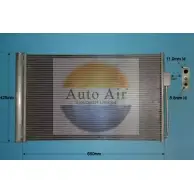 Радиатор кондиционера AUTO AIR GLOUCESTER 16-9813 LXSN0R Chevrolet Volt EZQGU LR