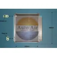 Радиатор кондиционера AUTO AIR GLOUCESTER 1231663971 X 3ZA1I 97LDZ0 16-9814