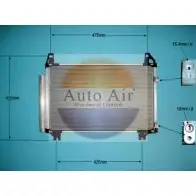 Радиатор кондиционера AUTO AIR GLOUCESTER 16-9957 1231664335 N12JX 33C5B F