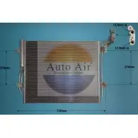 Радиатор кондиционера AUTO AIR GLOUCESTER C NAPTE Y43BPQF 16-9977 1231664409